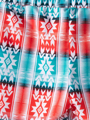 Boys Swim Trunks Vertical Stripe Print Elastic Waist Beach Pants