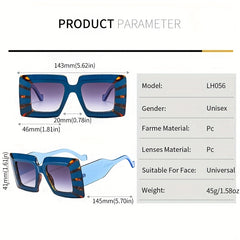 Modern Square Frame Sunglasses for Men LH056