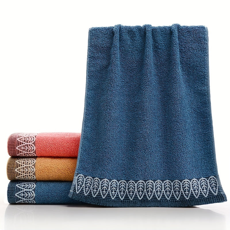 Leaf Pattern Hand Towel Soft Skin-friendly Face Towel Thick Reusable Hand Towels