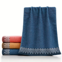 Leaf Pattern Hand Towel Soft Skin-friendly Face Towel Thick Reusable Hand Towels