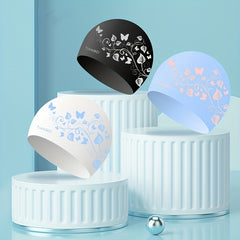 Adult Silicone Swim Cap Waterproof Long Hair Swimming Caps
