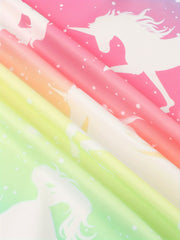 Gradient Tie Dye Unicorn Long Sleeve Dress