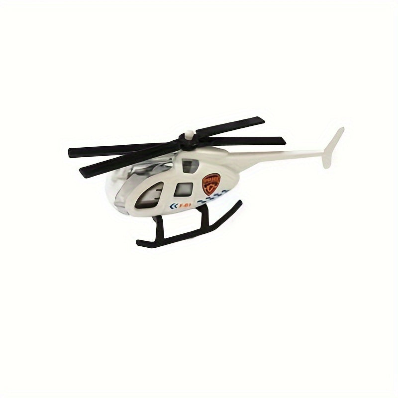 Mini Helicopter Alloy Model Toy Desktop Decoration Fun Health Material
