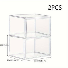 Transparent Shoe Box Plastic Shoes Storage Door Container Space Saving Organizer