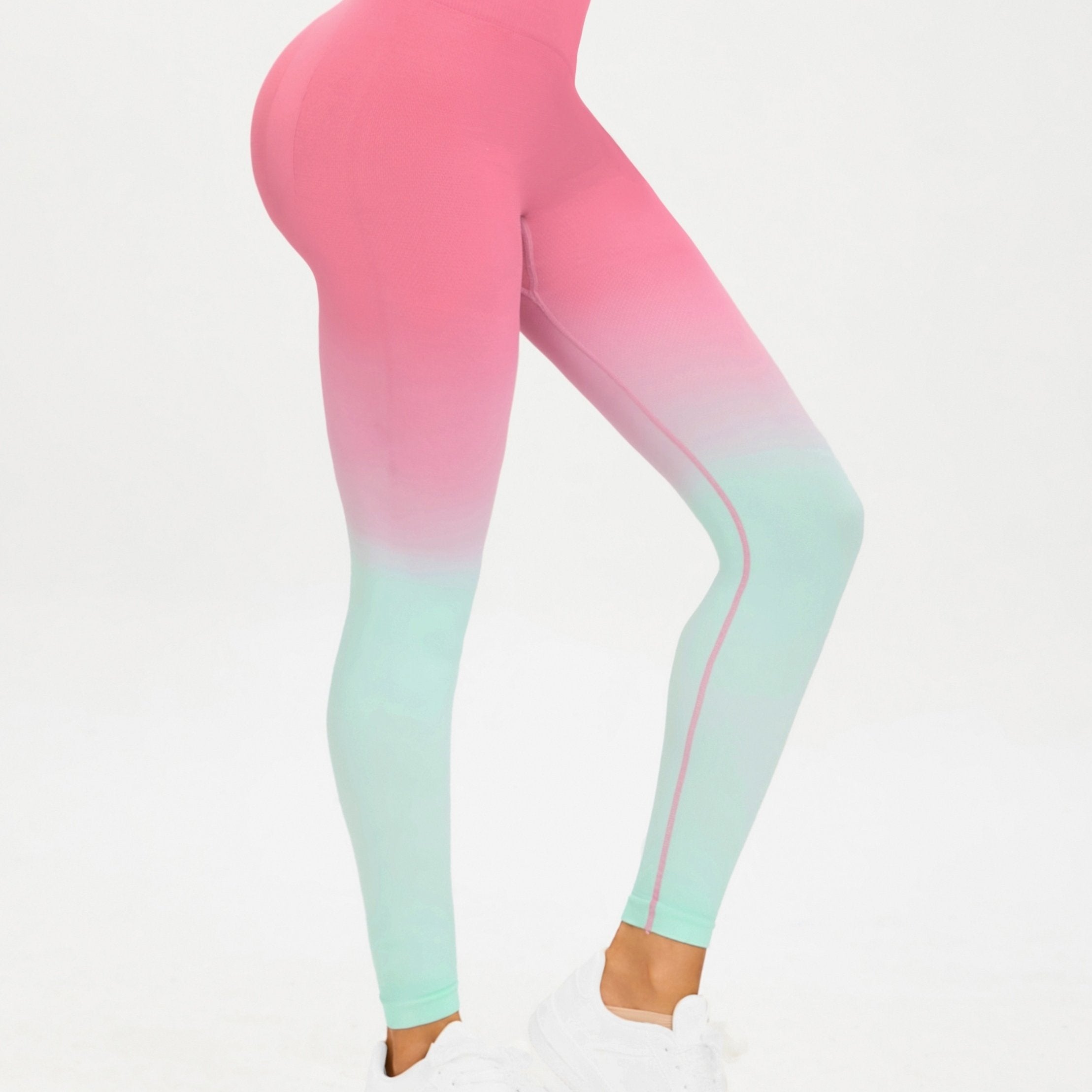 Gradient High Waist Yoga Pants Women Slimming Hip Lifting Leggings