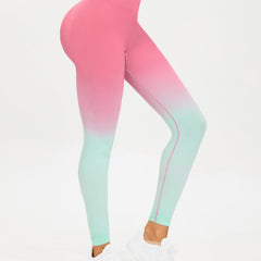 Gradient High Waist Yoga Pants Women Slimming Hip Lifting Leggings