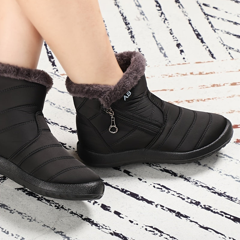 Women's Waterproof Snow Boots Plush Lined Snow Shoes