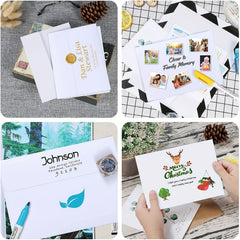 100 Packs Blank Envelopes Peel & Seal Square Flap for Invitations Greeting Cards