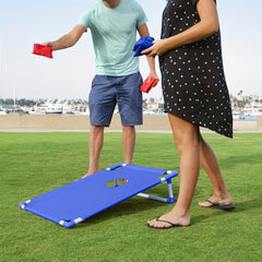 Portable Cornhole Game Set Outdoor Foldable Lawn Beach Games