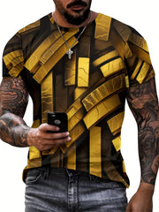 Men's Eye Catching Opulence Graphic T-shirt for Outdoor Activities