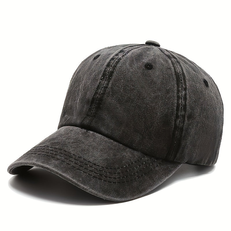 Retro Washed Cotton Baseball Cap Sunscreen Printed Cap For Outdoor Activities