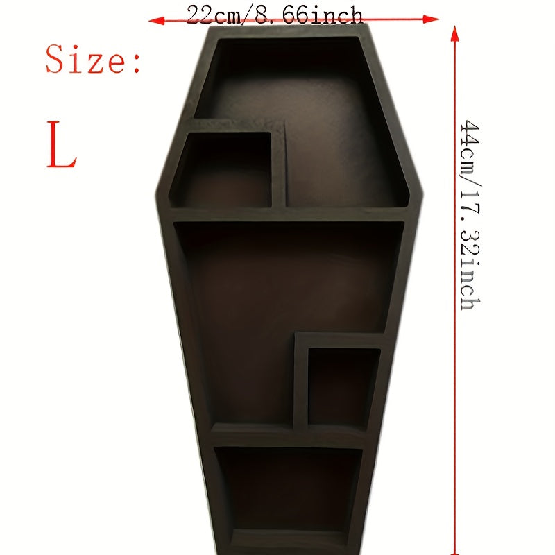 Gothic Crystal Coffin Display Rack Shelf