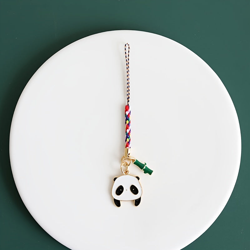National Treasure Panda Bamboo Lanyard Phone Chain
