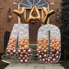 DIY Number Balloon Filler Box - Party/Wedding Decor - Various Colors