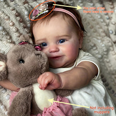 8 Cm Realistic Reborn Baby Doll Lifelike Newborn Baby Doll Soft Full Vinyl Body