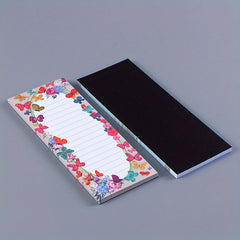 50 Sheets Flower Bird Tree Magnetic Notepads For Refrigerator