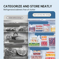 COOKER KING 3pcs Crisper Plastic Box Watertight Bento Lunch Box Set