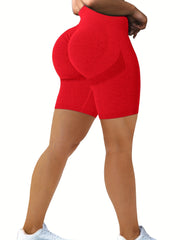 Butt Lifting Seamless Yoga Shorts High Waist Biker Sports Short