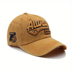 Vintage Distressed Washed Denim Baseball Cap Men's And Women's Street