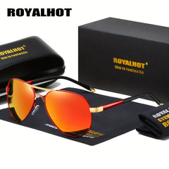 RoyalHot Polarized Oval Frame Sunglasses Driving Sun Glasses Shades P7002