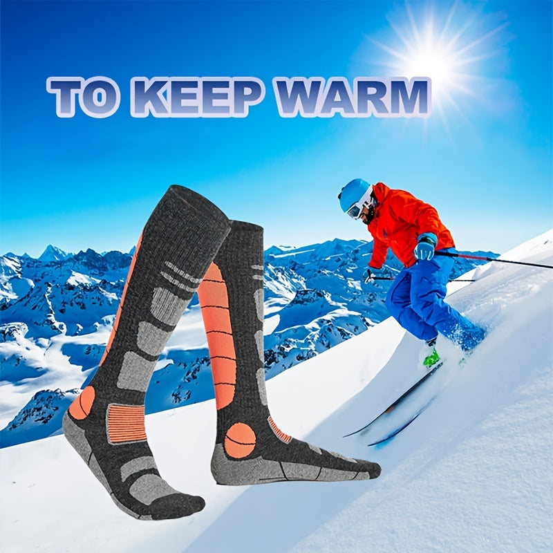 1pair Thermal Socks for Skiing Hiking Snowboarding Climbing