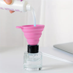 1pc Mini Funnel Silicone Collapsible Funnel Kitchen Utensils