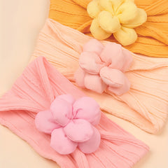 3pcs Flower Jacquard Headband for Baby Girls