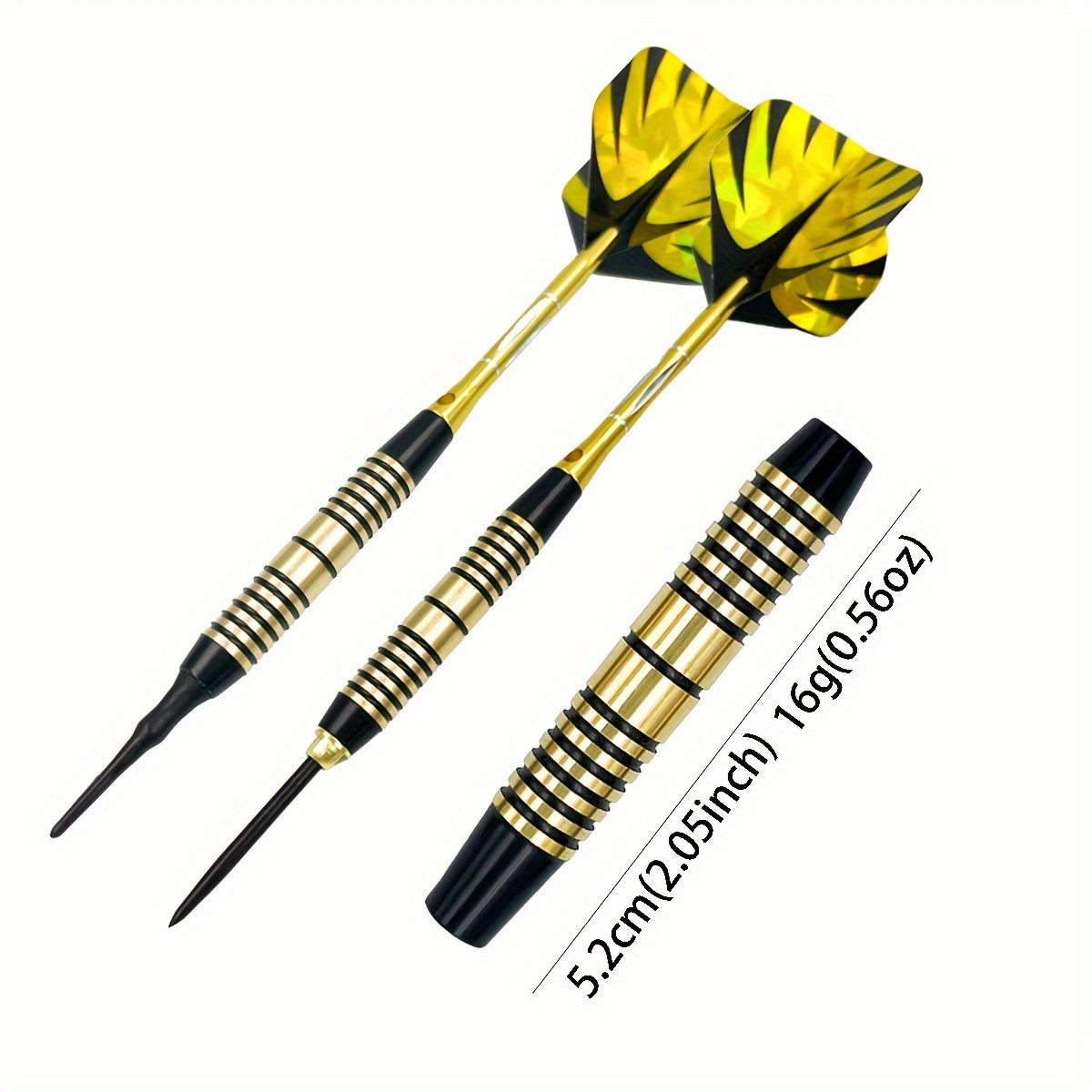 3PCS 16 Gram Copper Darts Barrels Soft & Steel Dart Accessories