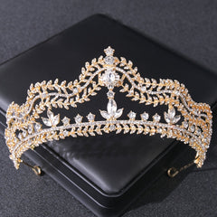 Vintage Crystal Rhinestone Princess Prom Tiara Crown Diadem for Wedding Bride
