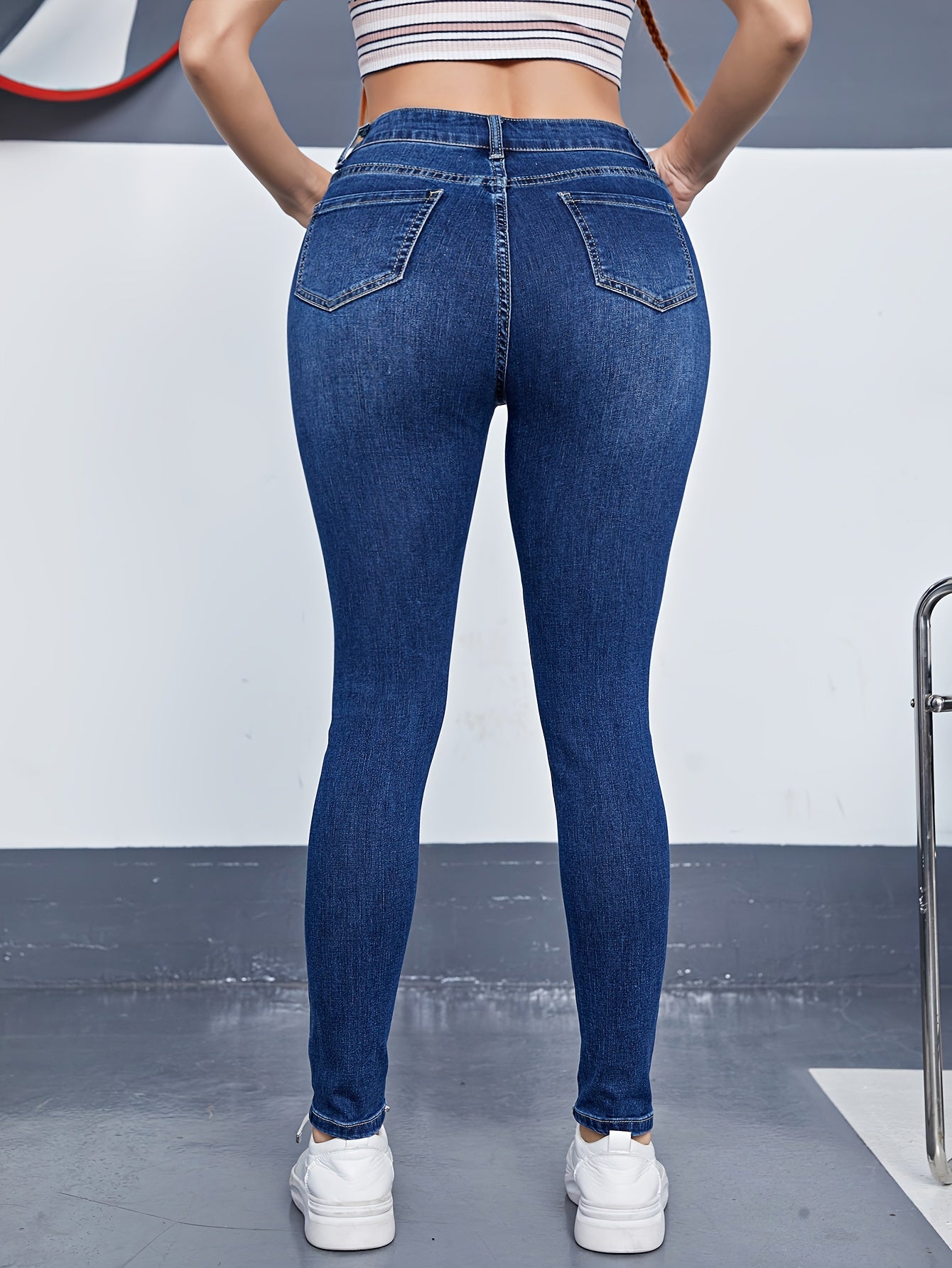 High Rise Skinny Jeans for Women