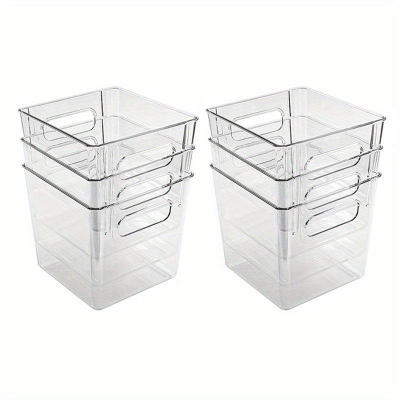 Clear Refrigerator Organizer Bins Stackable Food Storage Organizer