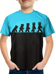 Kids Human Graphic Short Sleeve Top