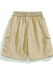 Men's Drawstring Cargo Shorts with Pockets