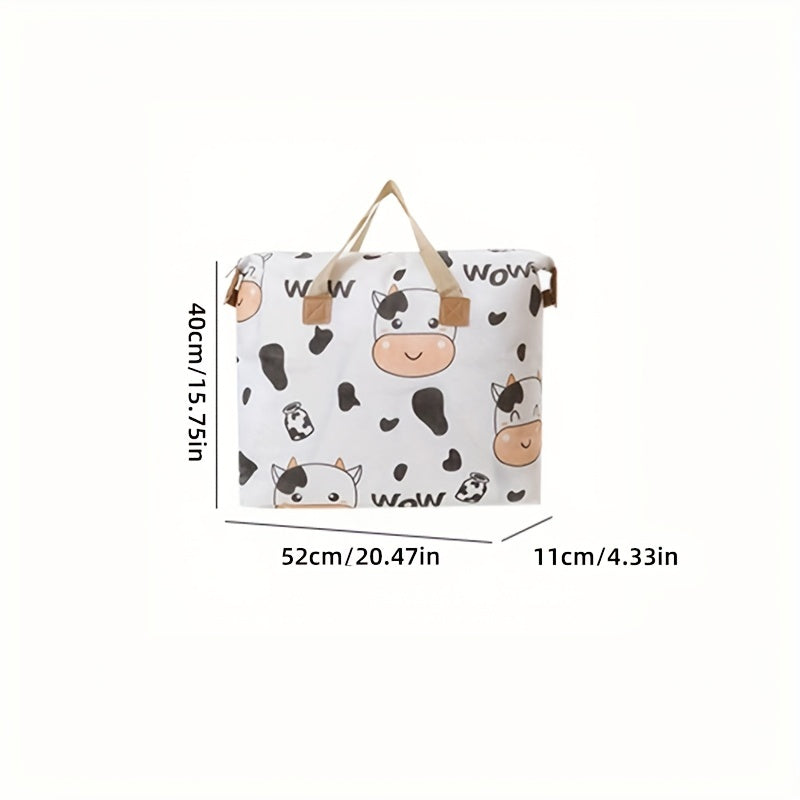 Cartoon Cow Pattern Luggage Bag Organizer for Travel