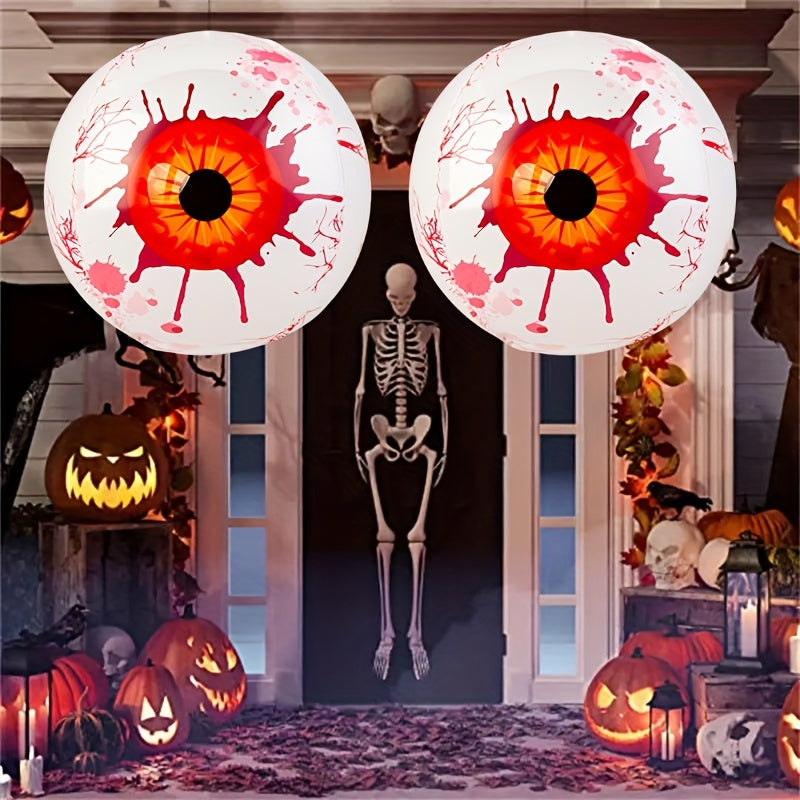 2pcs 4D Halloween Balloons Eyes Skull Ghost Eyes Horror Party Supplies