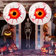 2pcs 4D Halloween Balloons Eyes Skull Ghost Eyes Horror Party Supplies
