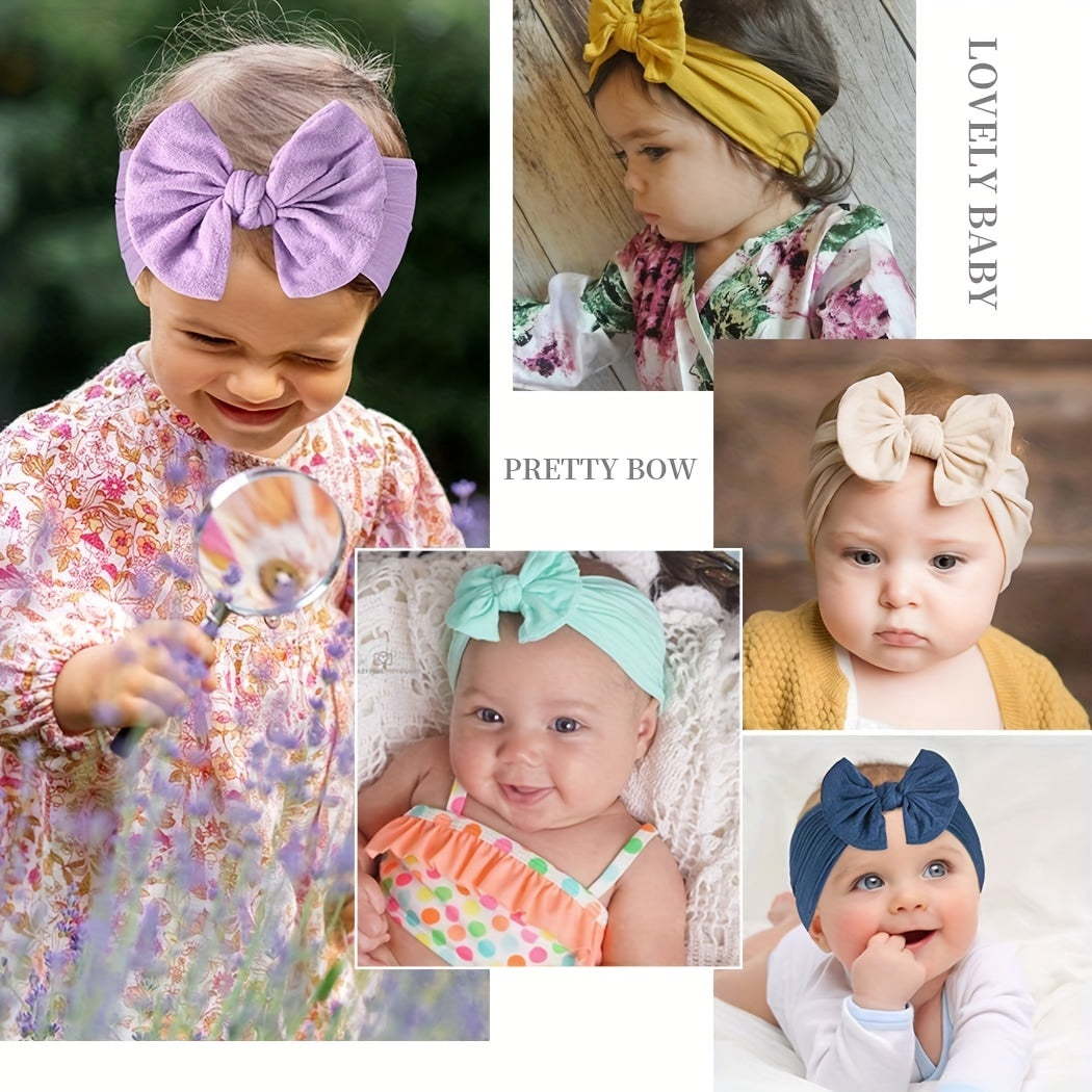 10pcs Nylon Headbands Hairbands Soft Headwrap Hair Accessorie For Baby
