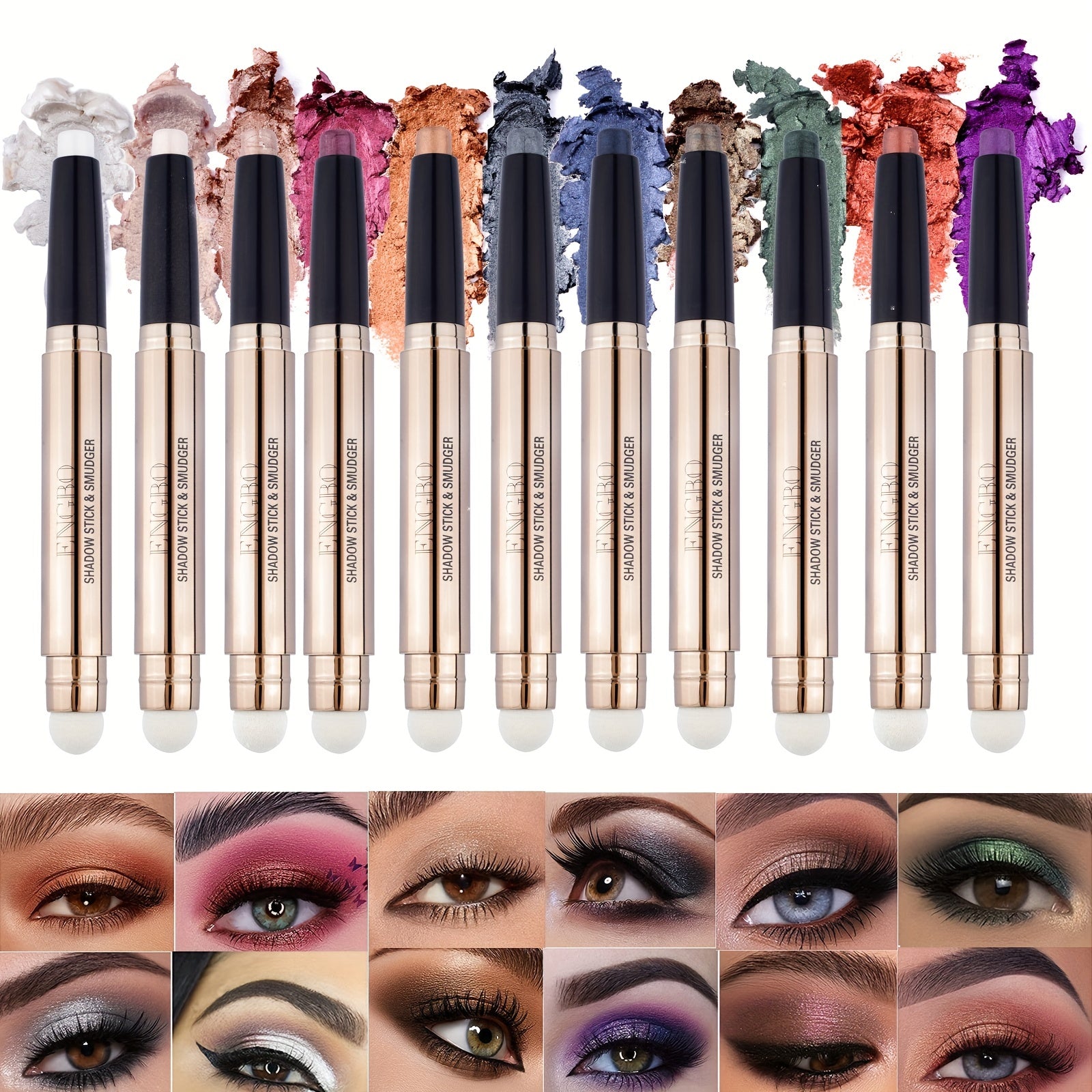 Creamy Eyeshadow Stick Midnight Matte Waterproof Long Lasting