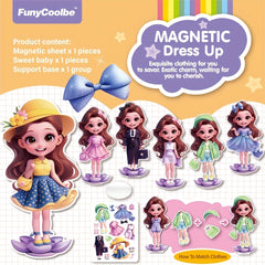 Magnetic Princess Dress Up Sticker Set Girls' Dress up Toy Christmas Halloween