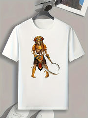 Skeleton Pattern Print Men's Sports T-shirt for Fitness