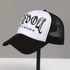 Goth Letter Print Trucker Hat Baseball Cap Unisex Dad Hats
