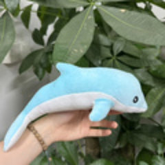 27 Dolphin Plush Toy Soft Stuffed Animal with Eyes Aquariums Home Decor