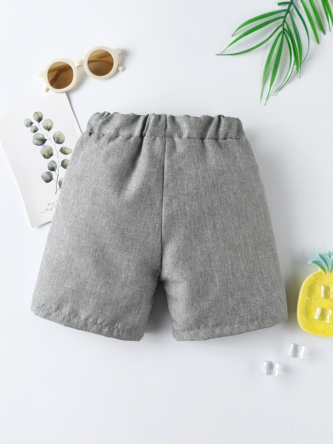 Boys Dino Embroidered Drawstring Shorts Kids Summer Clothes