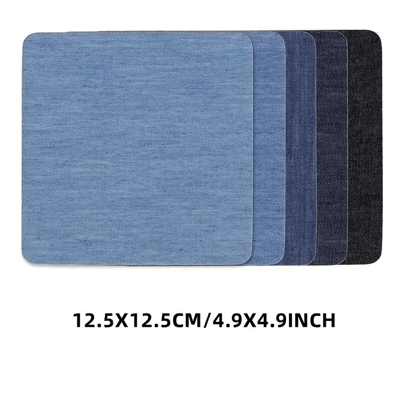 5pcs Denim Patch Fabric Repair Self Adhesive Clothing Supplies
