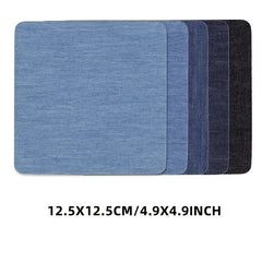 5pcs Denim Patch Fabric Repair Self Adhesive Clothing Supplies
