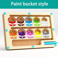 Wooden Magnetic Number Maze Puzzle Toy for Kids