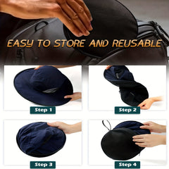Waterproof Sun Hat with Head Net for Fishing Hiking Outdoor Activities