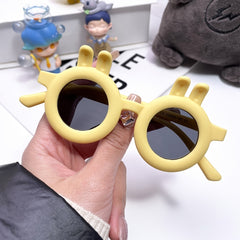 Kids Rabbit Ears Sunglasses Polarized Soft Silicone Outdoor Party Traveling
