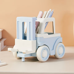 Cartoon Toy Forklift Pen Holder & Phone Holder
