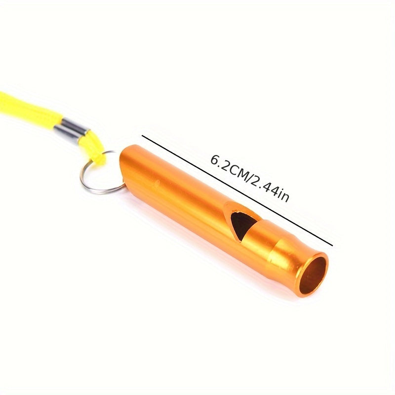 Aluminum Alloy Survival Whistle with Rope